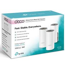 ACCESS POINT, ROUTER AC1200, SISTEMA WI-FI MESH TP-LINK DECO E4 BLANCO 100V/240V 3 UNIDADES 