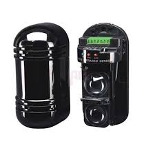 BARRERA INFRARROJA EXTERIOR 60 MTS, 2 HACES, POWER INPUT DC 12-24V, 4 FRECUENCIAS DE TRABAJO, DISPLAY INDICADOR DE SEÑAL, IP65