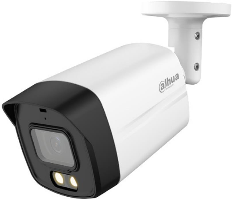CAMARA DAHUA BULLET METÁLICA + PLÁSTICA, FULL COLOR, 2.8MM, IR LED 40M, 5MPX , MICRÓFONO, IP67, DC12V