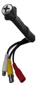 CAMARA PINHOLE OCULTA 2 MPX TIPO TORNILLO, ANALOGICA , MICROFONO, GENERICA