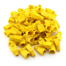 CAPUCHON AMARILLO RJ45 CAT5/CAT6 (X100)