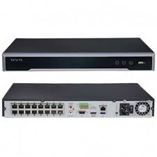NVR 16CH HIKVISION, H265+,8MPX,  2 SATA