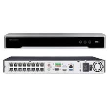 NVR 16CH HIKVISION, H265+,8MPX,  2 SATA