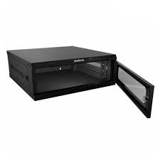 RACK 3 UNIDADES 37CM DE PROFUNDIDAD, PUERTAS FRONTAL Y CERRADURA (MRM337)