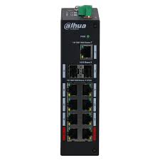 SWITCH POE 8 DAHUA, DISEÑO INDUSTRIAL,  2 UPLINK SFP, 1 UPLINK ETH 120W X 2 HI-POE
