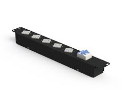 CANAL DE TENSION  5 TOMAS TIPO JELUZ HORIZONTAL CON TERMICA