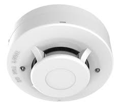 DETECTOR DE HUMO DE 4 HILOS CABLEADO HIKVISION, 12 V CC, RELÉ DE ALARMA N/C O N/O
