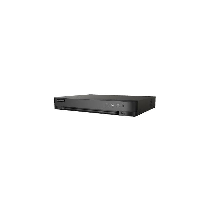 DVR HIKVISION 8 CANALES ACUSENSE FULL HD 8+ 4 IP, H.265 PRO+, ENTRADA Y SALIDA DE ALARMA