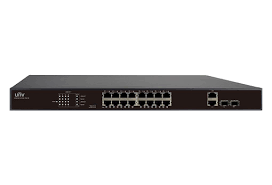 SWITCH CCTV ETHERNET UNIVIEW 16 POE,  2 UPLINK GIGABIT, 2 COOLING FANS, 250W