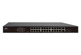 SWITCH CCTV ETHERNET UNIVIEW 24 POE,  2 UPLINK GIGABIT, 2 COOLING FANS, 370W