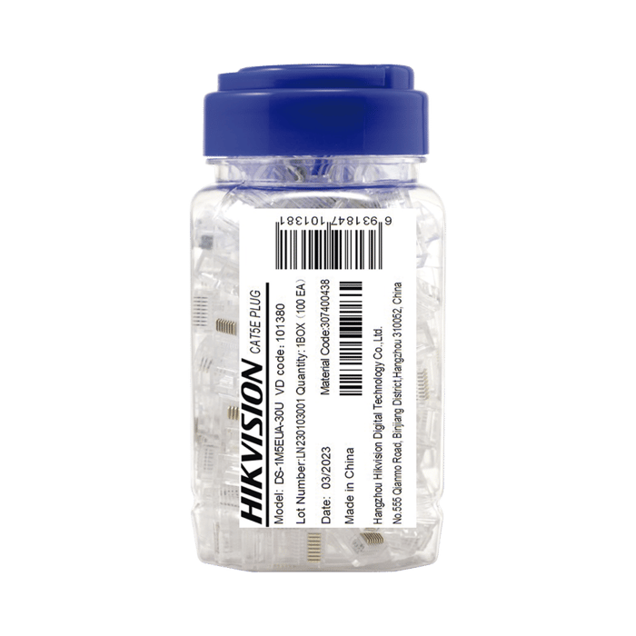 Plug Hikivision RJ45 Plug Cat.5E (100 u)