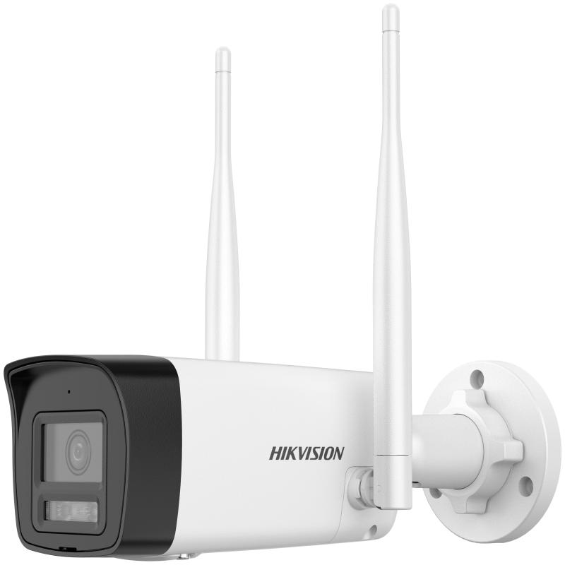 Camara Hikivision IP Bullet 4 mpx, Wi-Fi 6, IR 30 mts, microfono incorporado, doble via, ranura micro sd, IP66