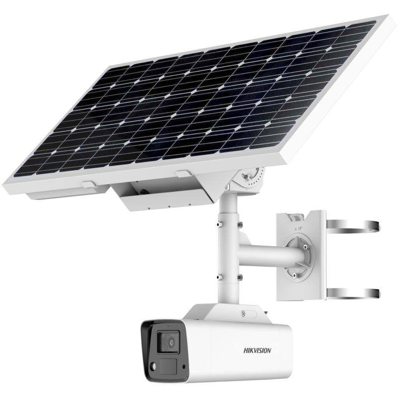 Camara Bullet 4 mpx Hikvision Solar IP, 4G, ColorVu de 4 MP, IP67, lente 6 mm