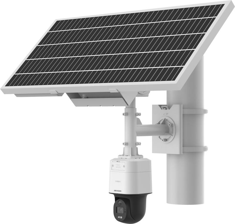 Camara PT 4 mpx Hikvision Solar IP, 4G, ColorVu de 4 MP, IP67, lente 4 mm