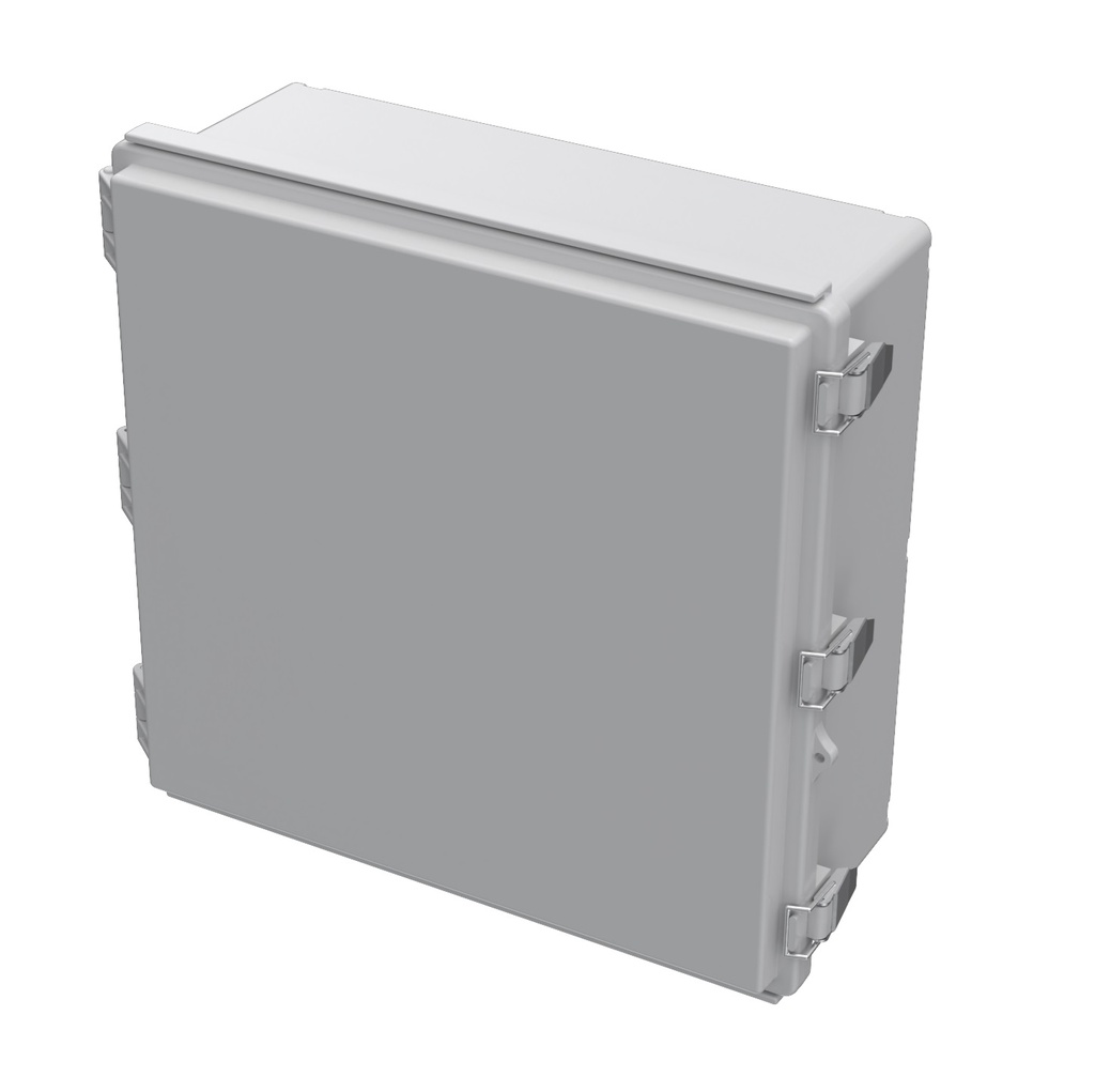 Gabinete estanco con tapa, herrajes, 30 cm x 45 cm x 12 cm