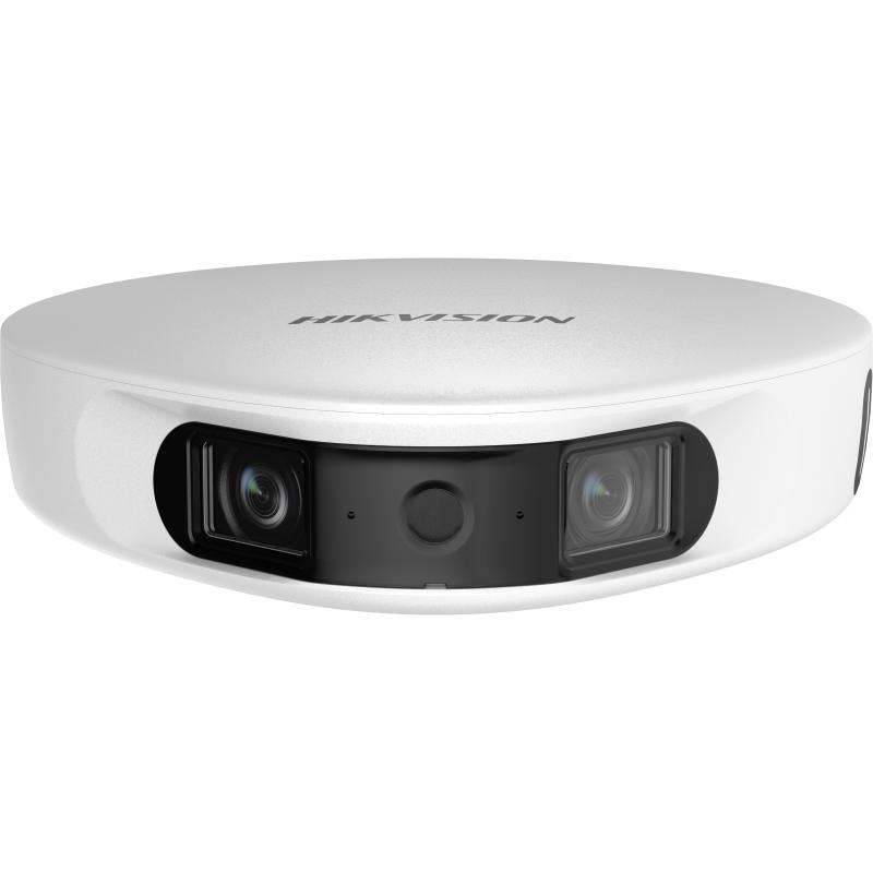 Cámara Hikvision PanoVu Series, Panorámica 180°, 32 mpx, 2 Micrófonos, IP65, PoE+, Micro SD, Ideal para Grabar Partidos de Futbol