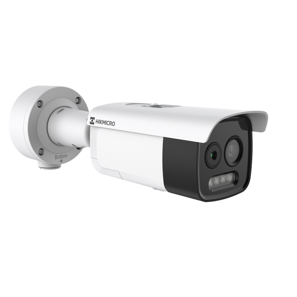 CAMARA TERMICA HIKVISION, Biespectro, 5 mpx, lente 9.7mm, IK10, IR 80 mts, IK10