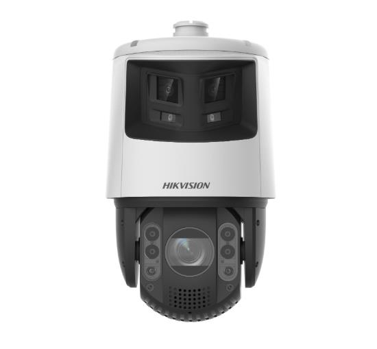 DOMO PTZ IP TANDEMVU 4 Mpx, Panorámica 6 mpx, 32X Zoom, IR 200 mts, 30 mts Luz Blanca, ACUSENSE, IP66, Alerta Audible y Luz Estroboscópica, Autoseguimiento, Hi-PoE