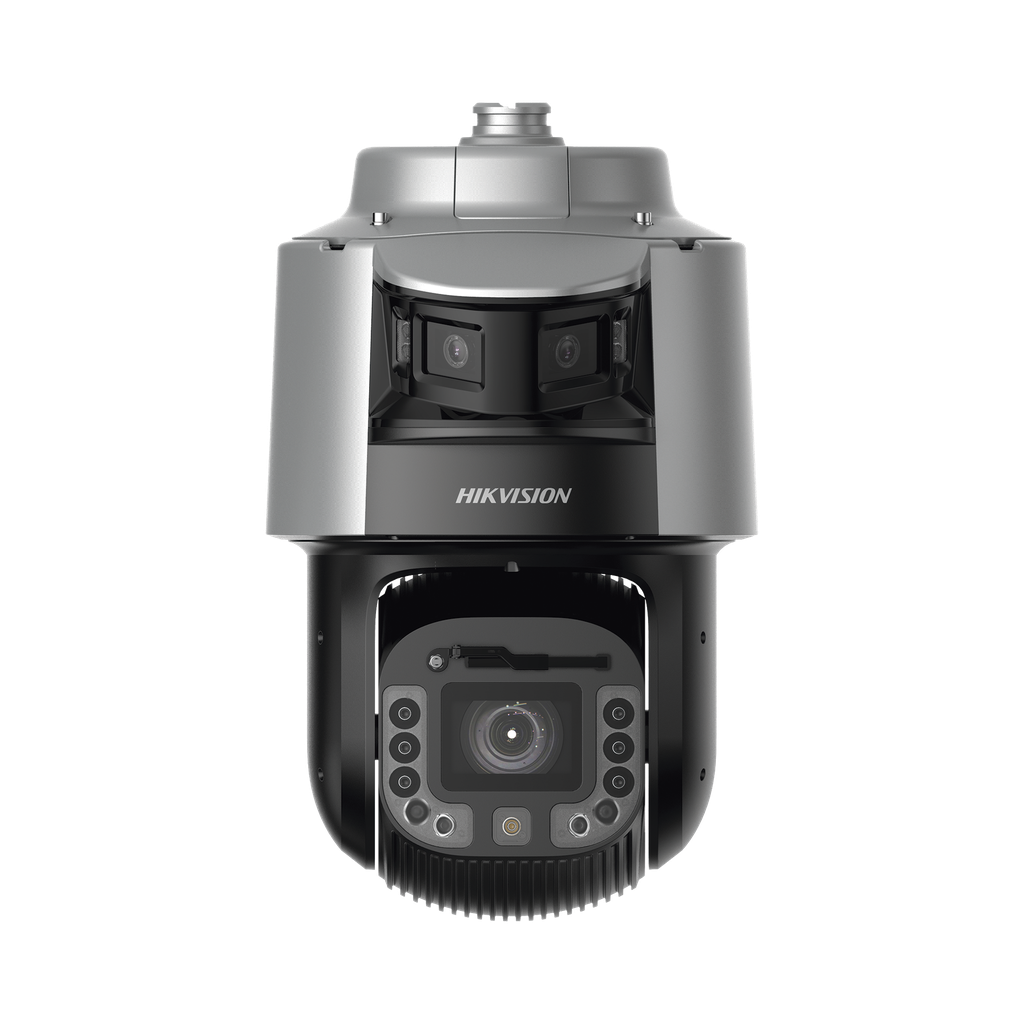 Domo PTZ TandemVu IP 4 mpx, Panoramica 6 mpx, 42X Zoom, IR 300 mts, 30 mts Luz Blanca, IP67, IK10