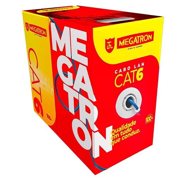 CABLE UTP MEGATRON CAT6 PURO COBRE EXTERIOR (305 MTS)