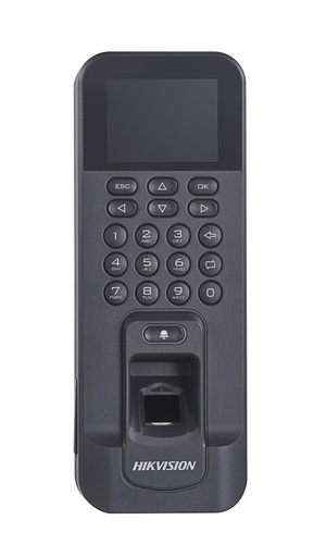 [DS-K1T804AMF] CONTROL DE ACCESO HIKVISION,ACCESO, PANTALLA LCD, HUELLA (3.000),  RFID (3.000), TCP/IP, WIFI, RS-485, INTERFAZ WIEGAND