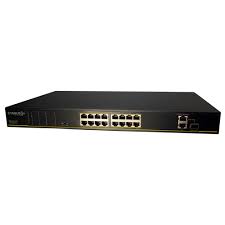 [CY-S1016-200] CYGNUS SWITCH CCTV ETHERNET 16 POE + 2 PUERTOS UPLINK (1XSFP) - 200W