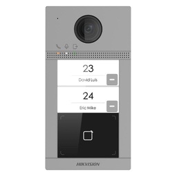 [DS-KV8213-WME1] ESTACIÓN HIKVISION EXTERIOR IP RESIDENCIAL, 2MP, WIFI, POE, MODULO DE LECTURA DE TARJETAS MIFARE
