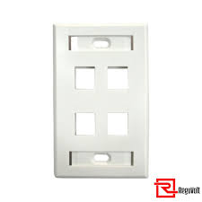 [RV-FPLATE-4U] FACE PLATE 4 PORT