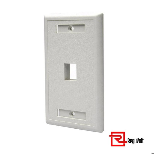 [RV-FPLATE-1U] FACE PLATE SINGLE PORT