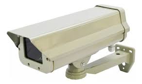 [HOUSING-SP1] HOUSING PARA EXTERIOR, TAPA REBATIBLE, ALUMINIO BEIGE, 29 CM DE LARGO, SOPORTE 16 CM