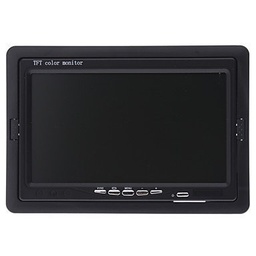 [MONITOR7] MONITOR 7 PULGADAS, 2 ENTRADAS DE VIDEO, RCA, SOPORTE , CONTROL REMOTO