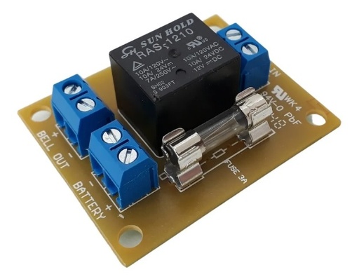 [REL-100] RELAY MÓDULO AUXILIAR PARA SALIDA DE SIRENA GARNET