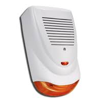 [MP-1000] SIRENA GARNET PARA EXTERIOR PIEZOELECTRICA CON FLASH