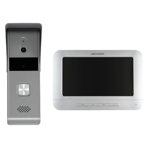 [DS-KIS203T] VIDEO PORTERO CON CÁMARA DE 720P LITE, DE BAJA ILUMINACIÓN. LENTE ANGULAR DE HASTA 80°. INCLUYE IR PARA VISIÓN NOCTURNA. H.264.CARCAZA DE METAL (ZINC) ANTIÓXIDO.