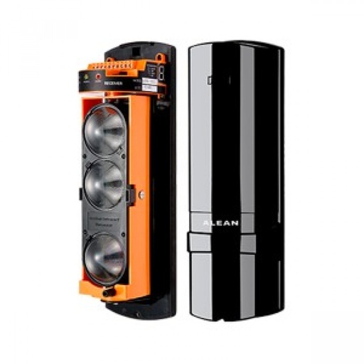 [ABE-100-ALEAN] BARRERA INFRARROJA EXTERIOR 100 MTS ALEAN, 3 HACES, INPUT AC/DC 12-24V, 4 FRECUENCIAS DE TRABAJO