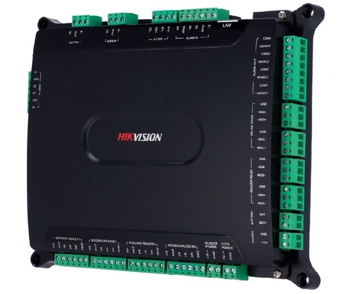 [DS-K2602Tmain board] CONTROLADORA HIKVISION PARA 2 PUERTAS, ALMACENA HASTA 100.000 TARJETAS Y 300.000 EVENTOS, TCP/IP Y RS-485, 4 LECTORES WIEGAND (26 BITS Y 34 BITS) Y 4 LECTORES RS-485