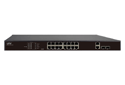 [NSW2010-16T2GC-POE-IN] SWITCH CCTV ETHERNET UNIVIEW 16 POE,  2 UPLINK GIGABIT, 2 COOLING FANS, 250W