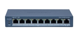 [DS-3E1309P-EI] SWITCH POE HIKVISION DE 8 PUERTOS POE 10/100M, 1 PUERTO GIGABIT RJ45, ADMINISTRABLE , 802.3AF,  110W