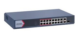 [DS-3E1318P-EI/M] SWITCH HIKVISION ADMINISTRABLE, 16 PUERTOS POE 100MB, 1 COMBOS GIGABIT, 1 RJ45 GIGABIT