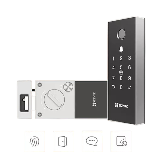 [CS-DL03-R100-WBCP-GR] Cerradura Ezviz DL03 PRO, Bluetooth, Metodos de verificacion:  tarjeta y password