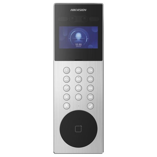 [DS-KD9203-ME6] FRENTE DE EDIFICIOS HIKVISION, METALICO, VIDEOPORTERO IP, CÁMARA DE 120°, RECONOCIMIENTO FACIAL, IP65