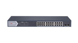 [DS-3E1526P-SI] SWITCH HIKVISION SMART 24 PUERTOS POE, 2 UPLINK SFP, 370W