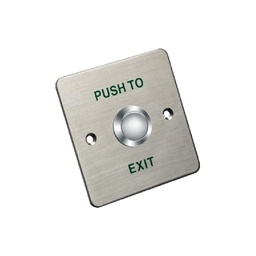 [DS-K7P01] Botón salida Hikvision metálico con base de aluminio cuadrada (86x86x29mm)
