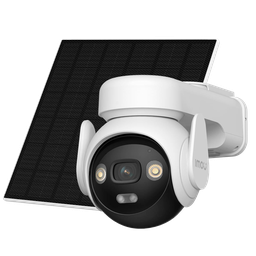 [IPC-B7ED-5M0TEA-AM/FSP14] CÁMARA EXTERIOR IMOU AOV 4G+SOLAR PANEL, 5 MPX,10000 mAh, IR + Full Color, Audio Bidireccional, Sirena+Flash azul-rojo, IP66