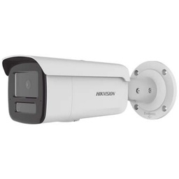 [DS-2CD2T43G2-4LI2U(2.8mm)] CÁMARA HIKVISION IP BULLET 4MP, Dual Light + 2 Micrófonos, 2.8 mm, IR 80 mts, ACUSENSE, IP67, IK10