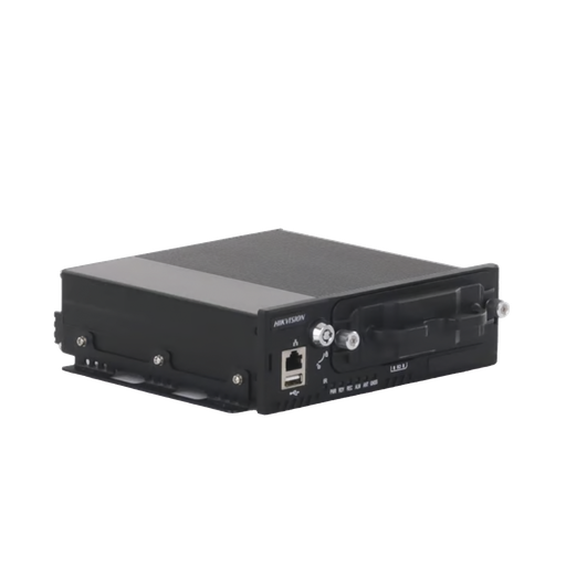 [AE-MD5043(1T/SSD)] DVR Móvil 4 canales Hikvision 2 mpx, Sensor G, IA, Soporta 2 HDD, Alarmas I/O, Incluye 1 SSD de 1 TB