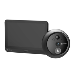 [CS-HP4-R100-6E2WPFBS] Mirilla HP4 1080p, Vista en Vivo y Llamada de Video Bidireccional, Pantalla 4.3", Batería de Litio de 4600 mAh