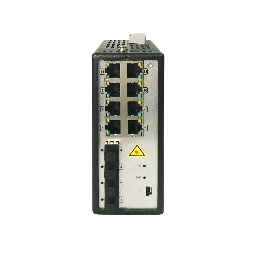 [DS-3T3512P/No Power unit] Switch Hikvision Gigabit 8 puertos PoE+, Industrial, Administrable, 4 SFP, 250 W, 48 a 57 VCD, sin fuente