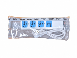 [ZAP4-REF] ZAPATILLA REFORZADA 4 TOMAS CON INTERRUPTOR Y CABLE TOP