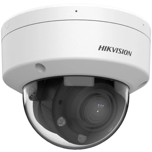 [DS-2CD1723G2-LIZU(2.8-12mm)] CAMARA HIKVISION IP 2 MPX DOMO, LENTE MOTORIZADA  2.8-12 MM, IR Y LUZ BLANCA HASTA 30 M, DETECCIÓN DE PERSONAS Y VEHÍCULOS, MICRÓFONO, PoE, IP67, IK08